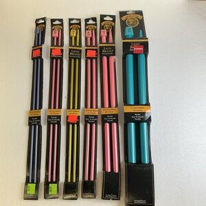 Lion Brand 14” Single Point Knitting Needles 6,7,8,10.5,15,19